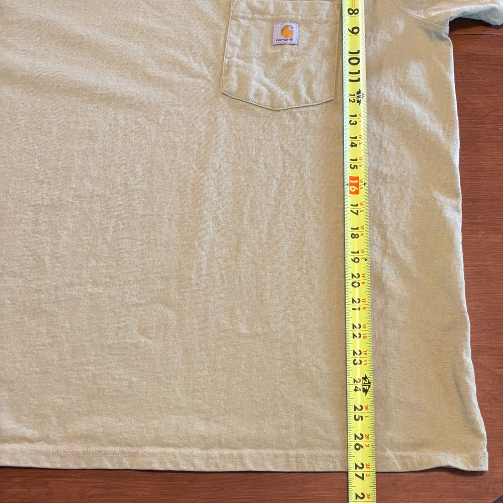 Carhartt loose fit sage green pocket tee, large - Picture 9 of 9